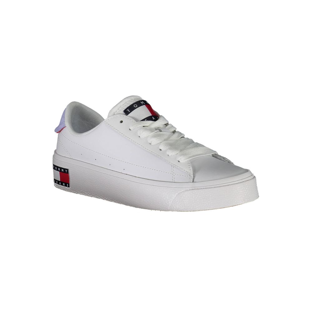 Baskets Tommy Hilfiger en cuir blanc pour femmes