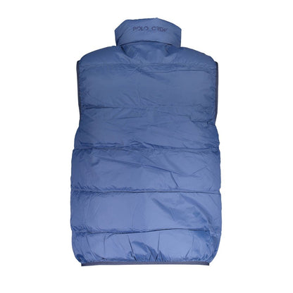 Gilet da uomo in poliammide blu La Martina