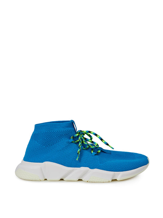 Sneakers sportive in cotone blu Balenciaga