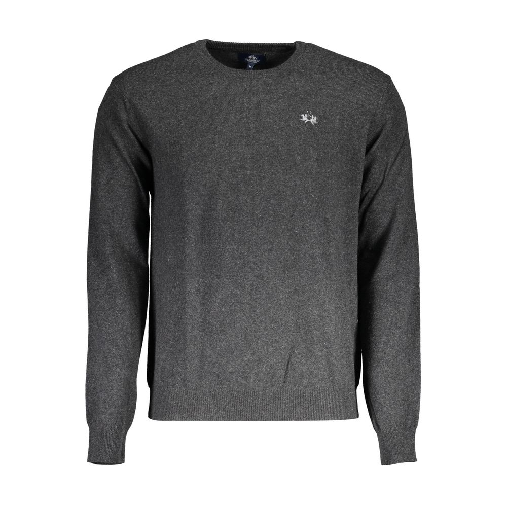 Pull en laine La Martina Grigio pour homme