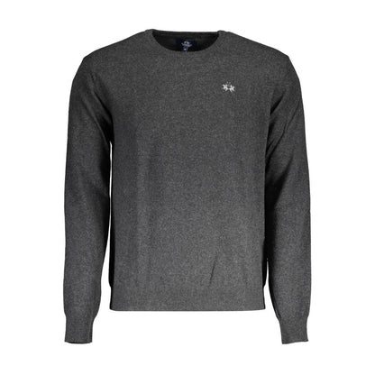 Pull en laine La Martina Grigio pour homme