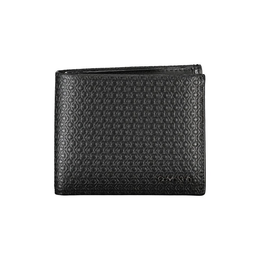 Portafoglio da uomo in pelle Calvin Klein Nero