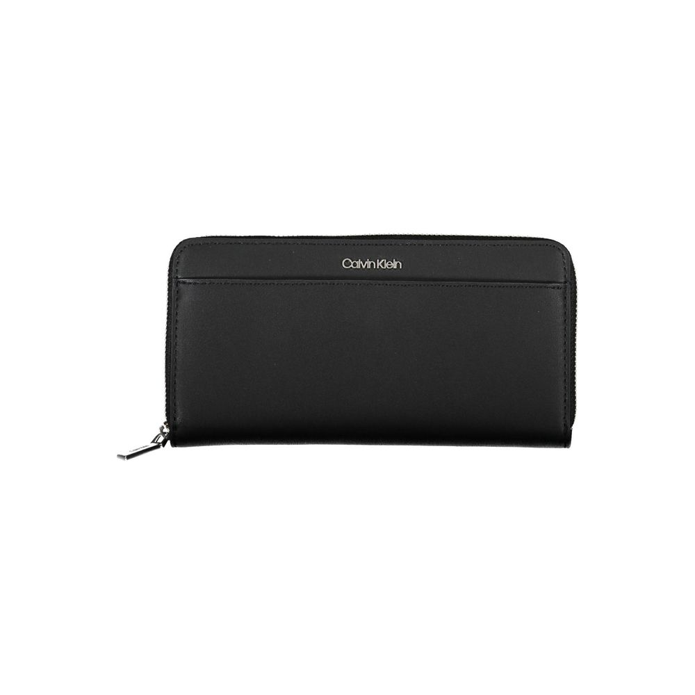 Portefeuille femme Calvin Klein noir en polyéthylène
