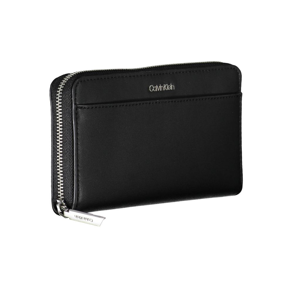 Portefeuille femme Calvin Klein noir en polyéthylène
