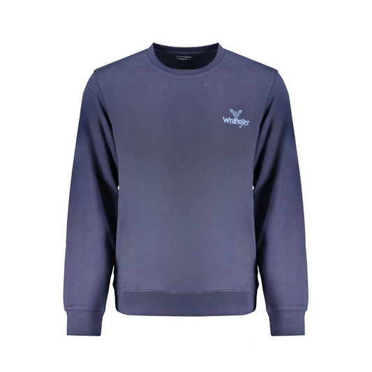 Felpa da uomo in cotone blu Wrangler