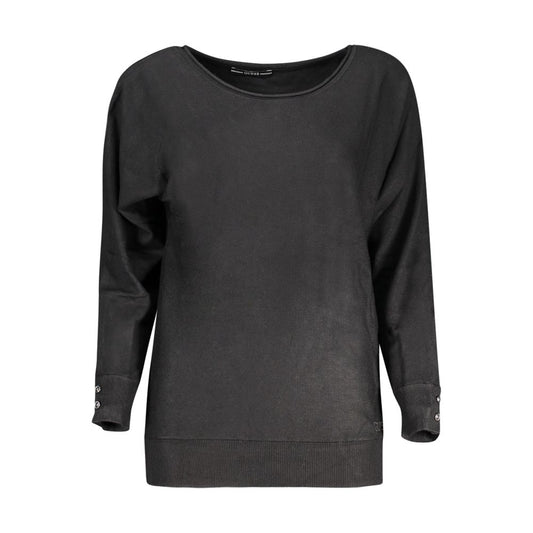 Maglione da donna in viscosa nera Guss Jeans