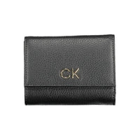 Portafoglio da donna Calvin Klein in poliuretano nero