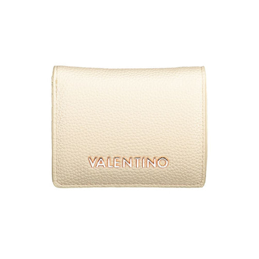 Portafoglio da donna in poliuretano beige Mario Valentino