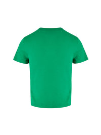 T-shirt Gucci in cotone verde con logo