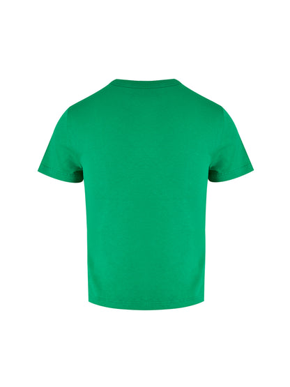 T-shirt Gucci in cotone verde con logo