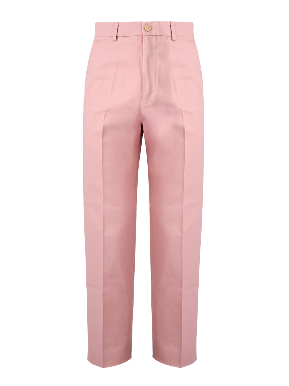 Pantalon Gucci en coton rose clair