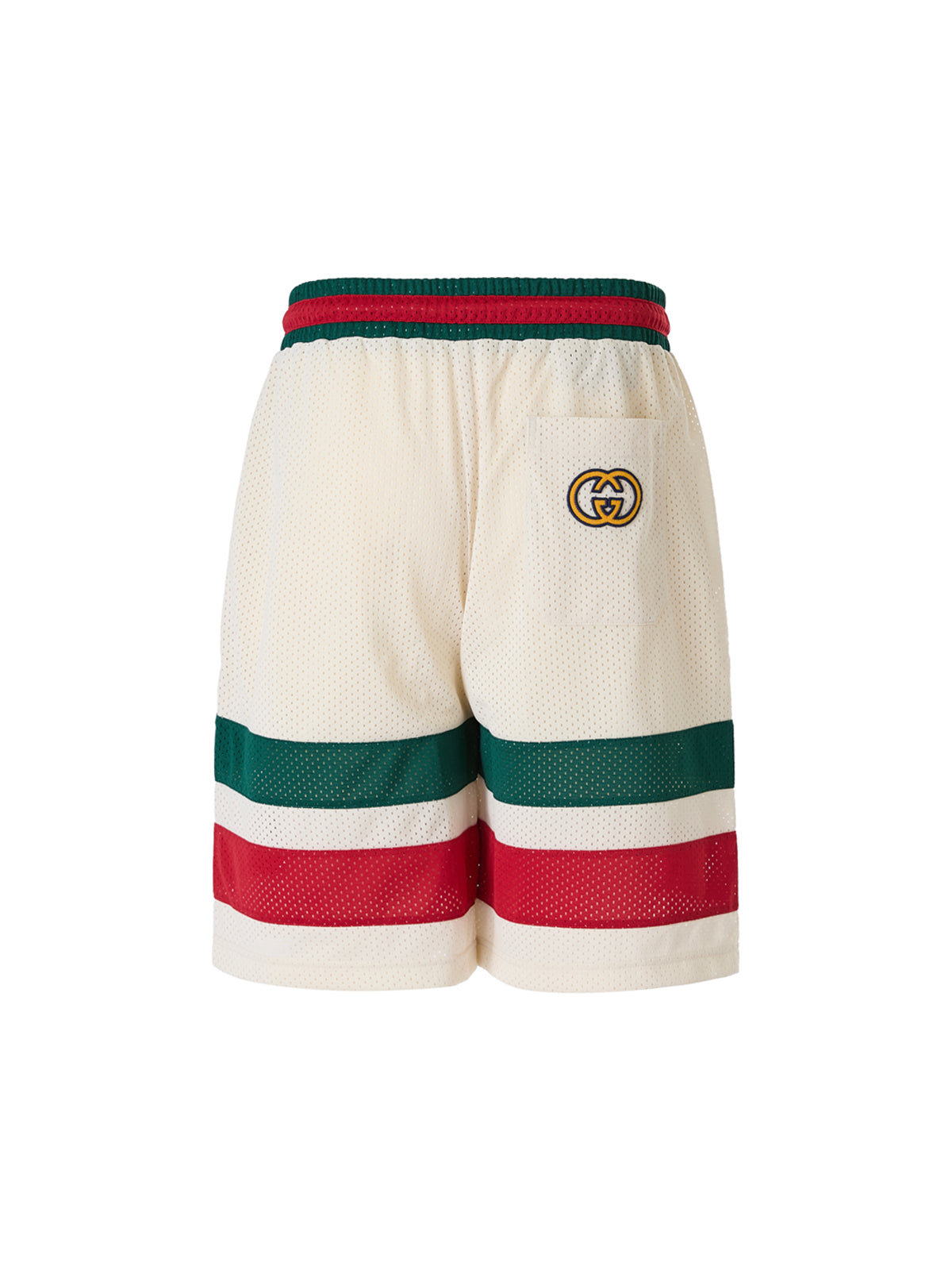 Short Gucci crème en polyester avec logo