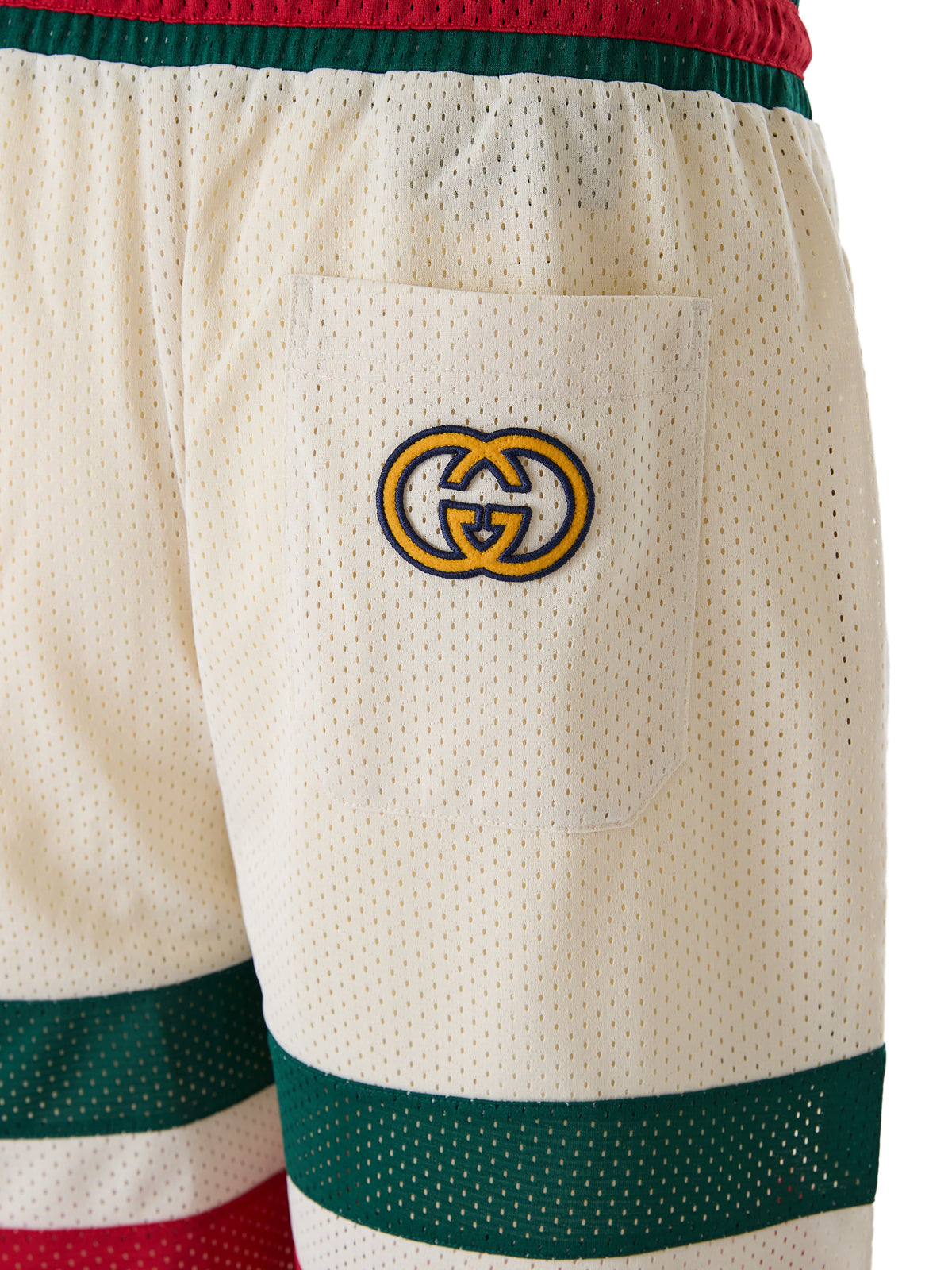 Short Gucci crème en polyester avec logo