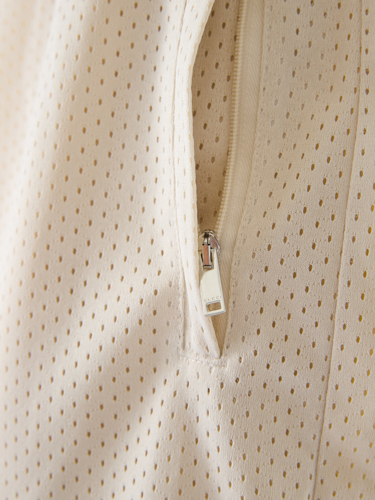 Short Gucci crème en polyester avec logo