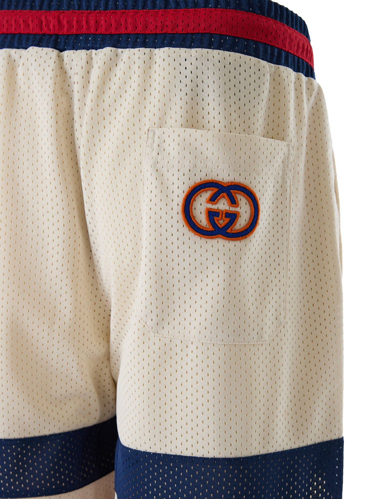 Short Gucci crème en polyester avec logo