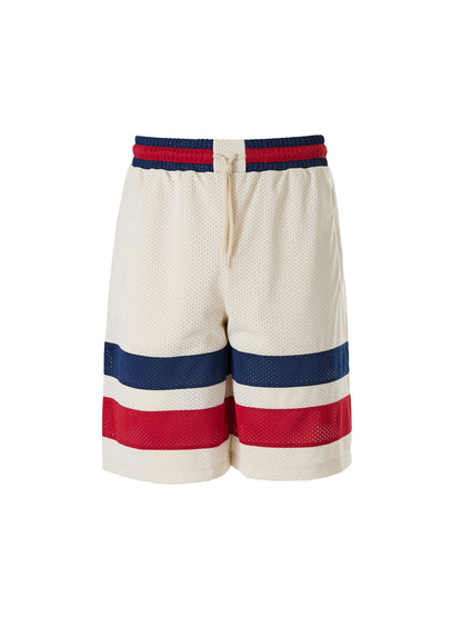 Short Gucci crème en polyester avec logo