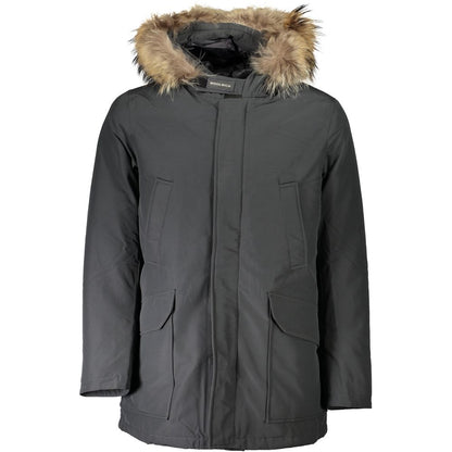 Giacca da uomo in cotone grigio Woolrich