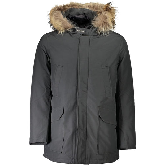 Giacca da uomo in cotone grigio Woolrich