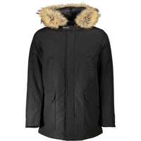 Giacca da uomo in cotone nero Woolrich