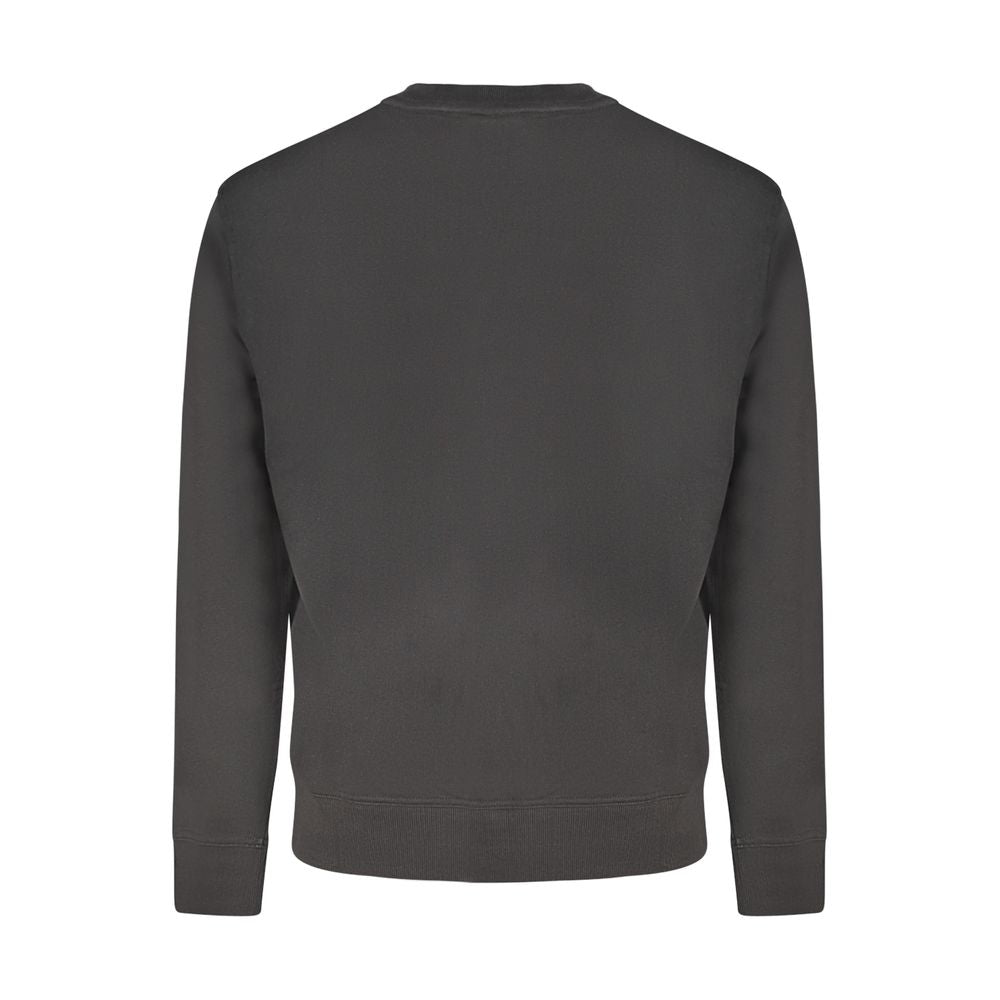 Felpa da uomo in cotone nero Hugo Boss