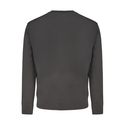 Felpa da uomo in cotone nero Hugo Boss