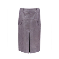 Gonna midi in poliammide viola Tom Ford