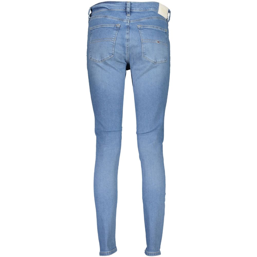 Jean skinny en coton Tommy Hilfiger Azzurro pour femme