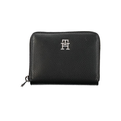 Portafoglio da donna Tommy Hilfiger Nero Poliuretano