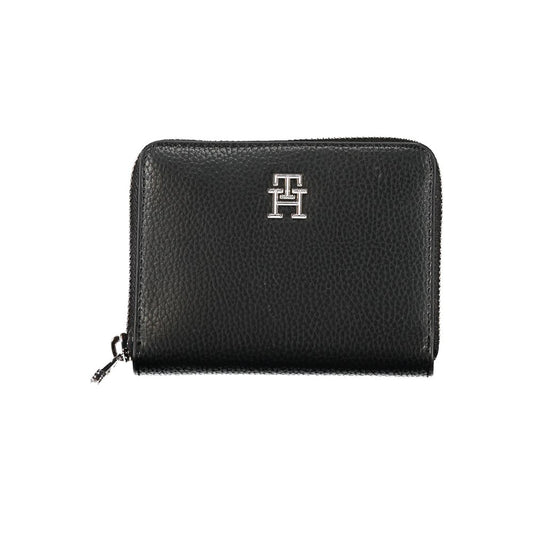Portafoglio da donna Tommy Hilfiger Nero Poliuretano