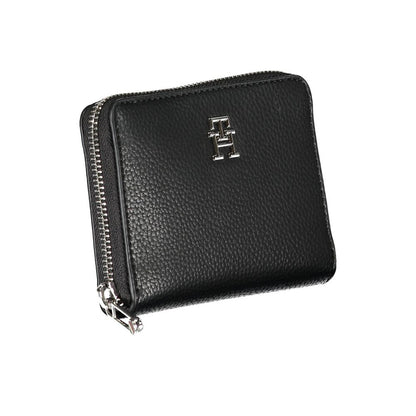 Portafoglio da donna Tommy Hilfiger Nero Poliuretano