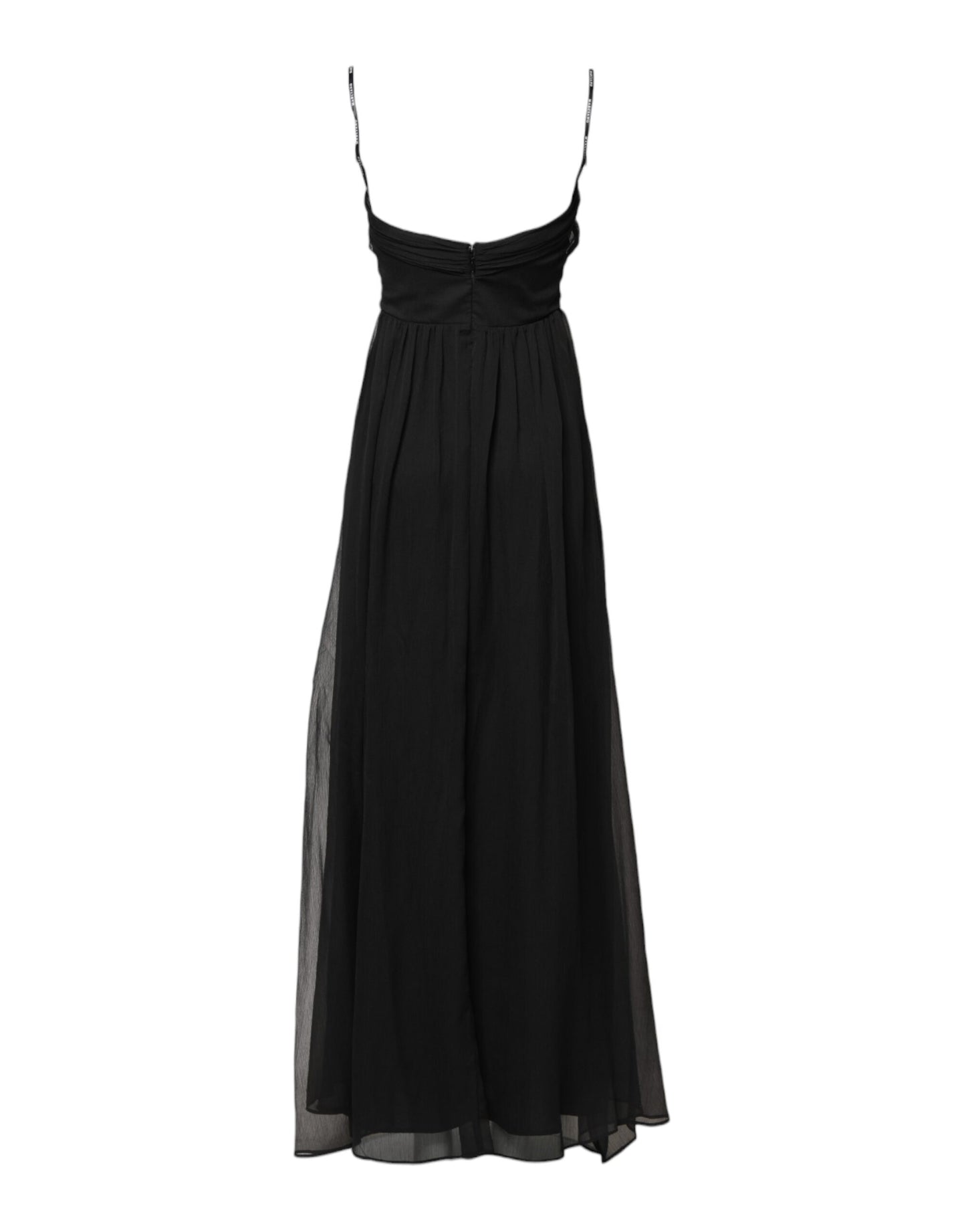 Abito lungo senza maniche in tulle nero con perle di Marciano by Guess