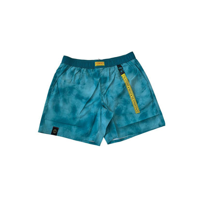 Pantaloncini da bagno da uomo Iceberg in poliestere azzurro