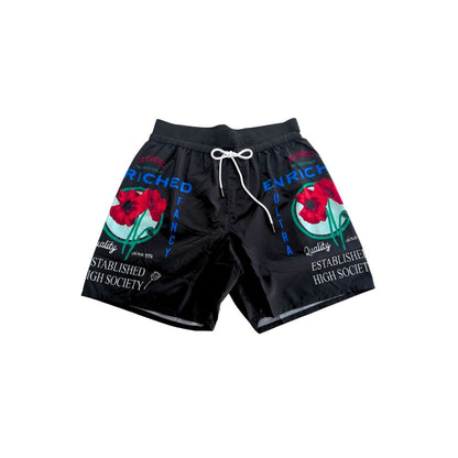 Pantaloncini da bagno da uomo in poliestere nero Iceberg