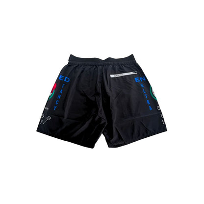 Pantaloncini da bagno da uomo in poliestere nero Iceberg