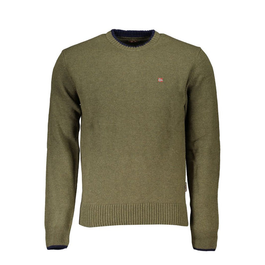 Maglione da uomo in tessuto verde Napapijri