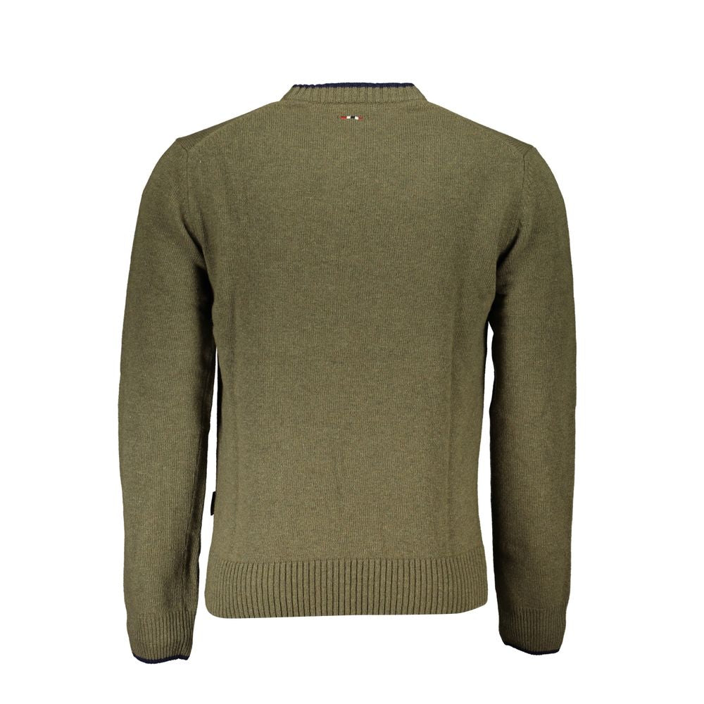 Maglione da uomo in tessuto verde Napapijri