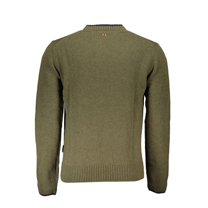 Maglione da uomo in tessuto verde Napapijri