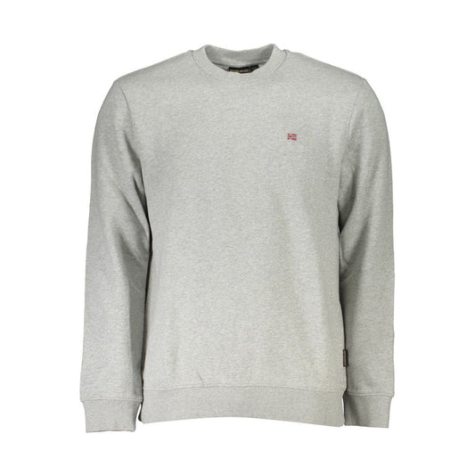 Felpa da uomo in cotone Napapijri Grigio