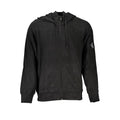 Felpa da uomo in cotone nero Calvin Klein