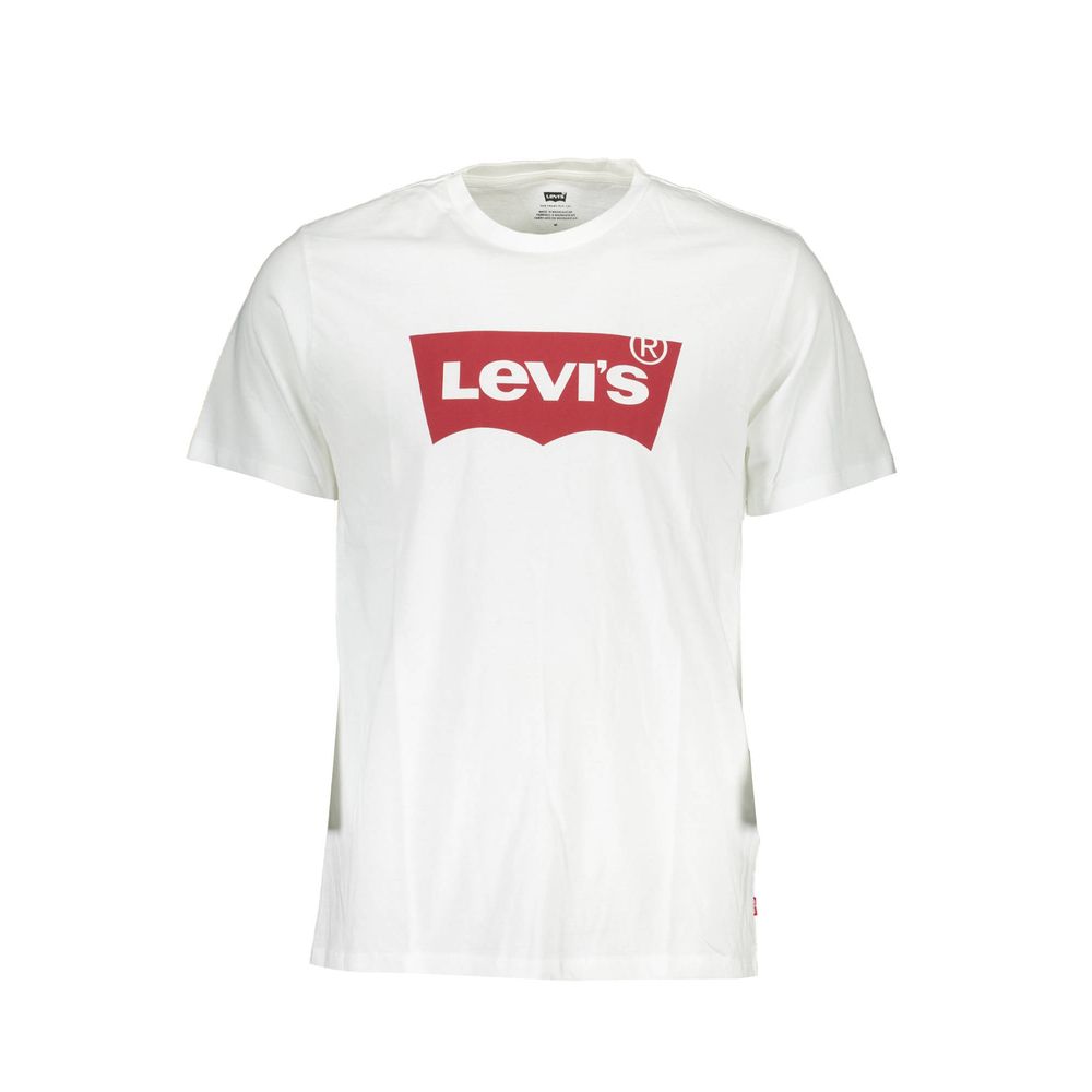 T-shirt da uomo bianca in cotone Levi's
