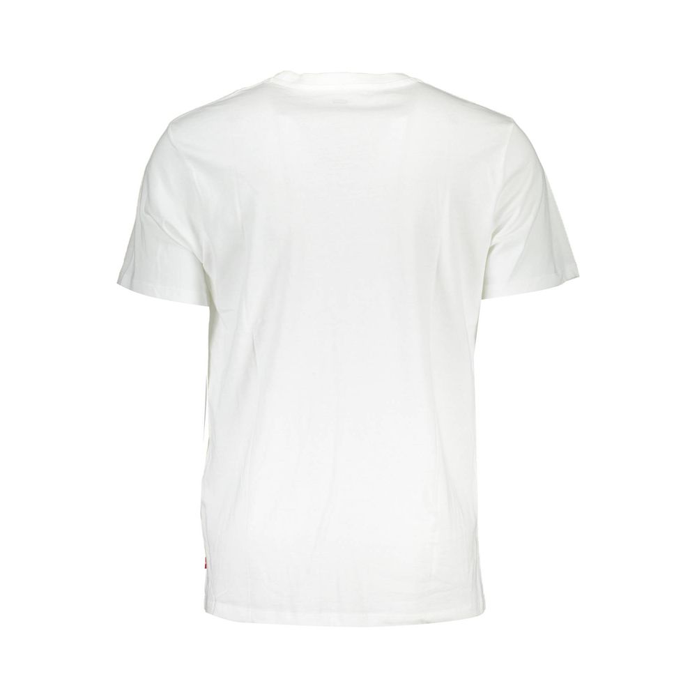 T-shirt da uomo bianca in cotone Levi's