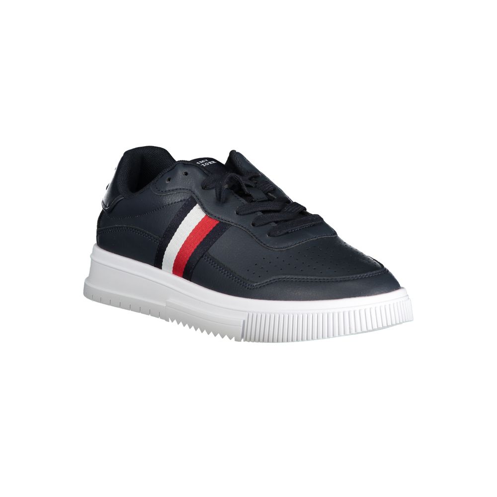 Baskets Tommy Hilfiger en cuir bleu pour homme