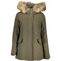 Giacca da donna Woolrich in cotone verde
