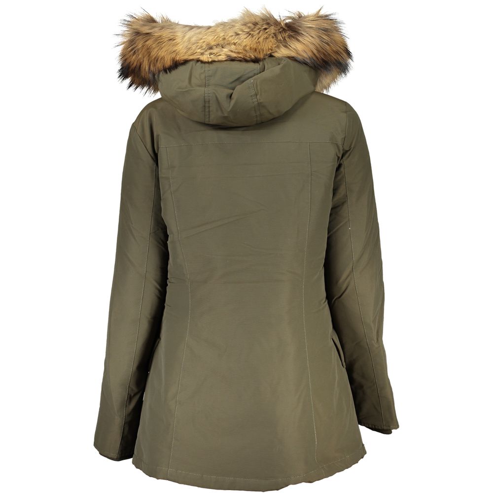 Giacca da donna in cotone Woolrich verde