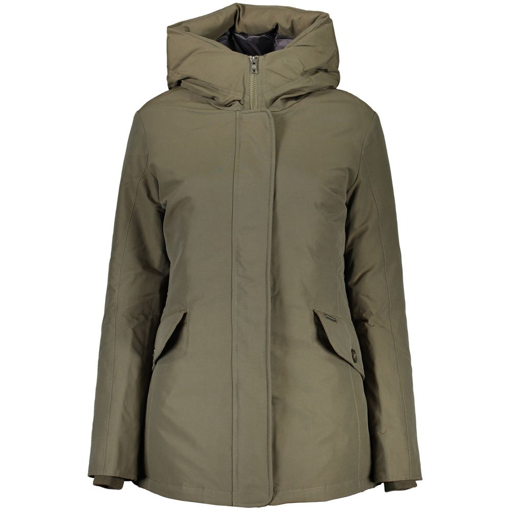Giacca da donna in cotone nero Woolrich