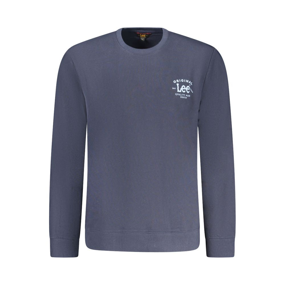Maglione da uomo in cotone blu Lee