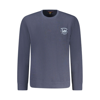 Maglione da uomo in cotone blu Lee