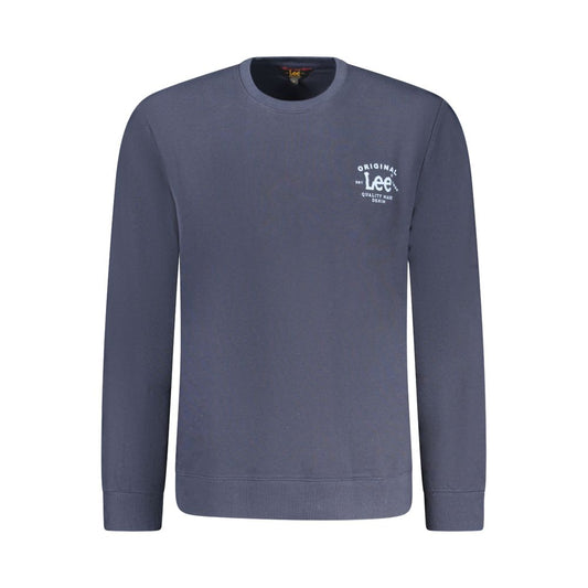 Maglione da uomo in cotone blu Lee