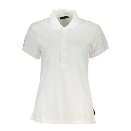 Polo da donna in cotone bianco North Sails