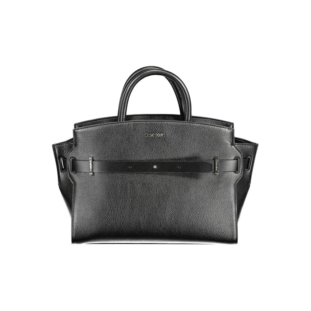 Borsa a mano da donna Calvin Klein Nero in poliuretano